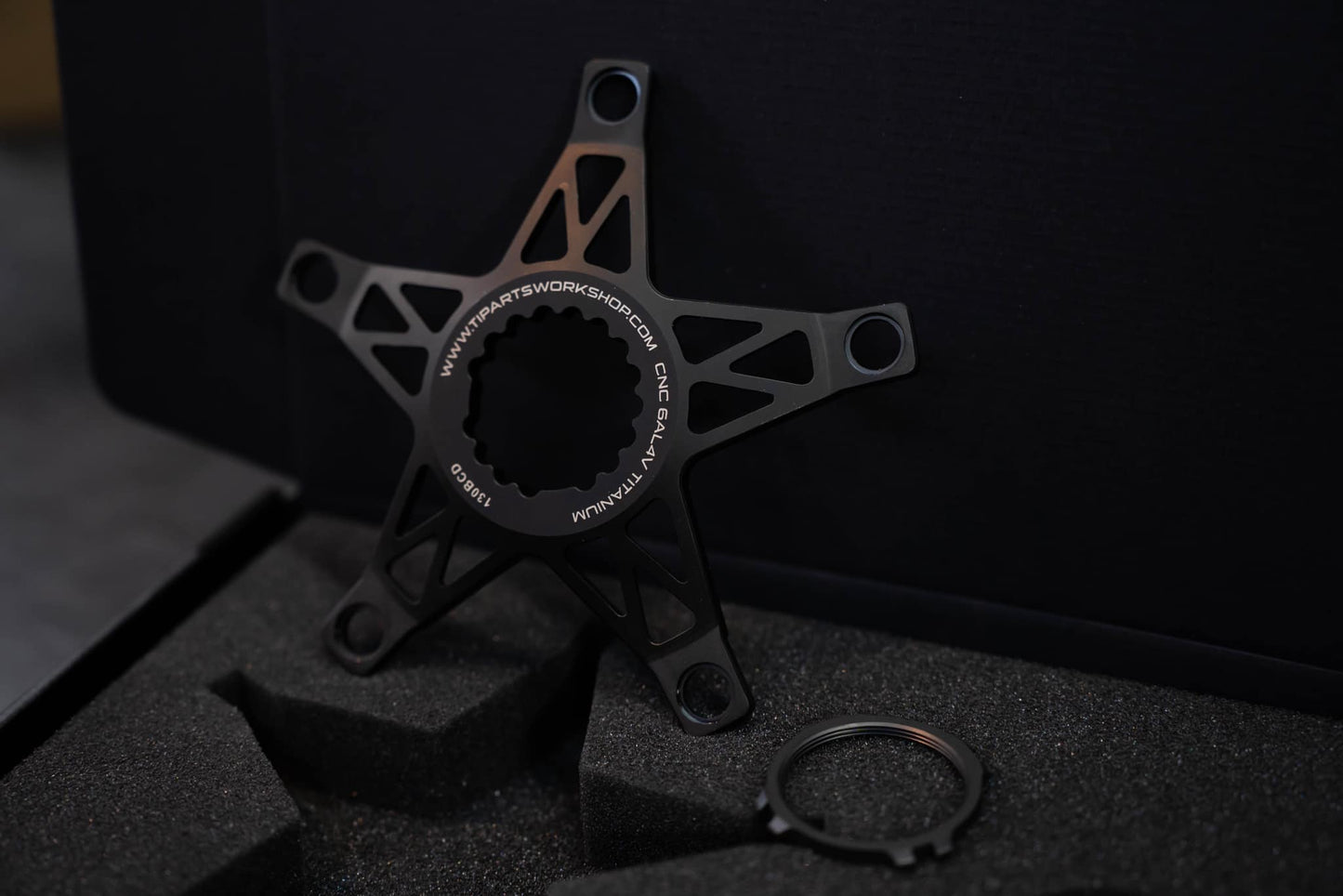 Ti Parts Workshop Titanium Spider (130BCD) for T-Line Crankset