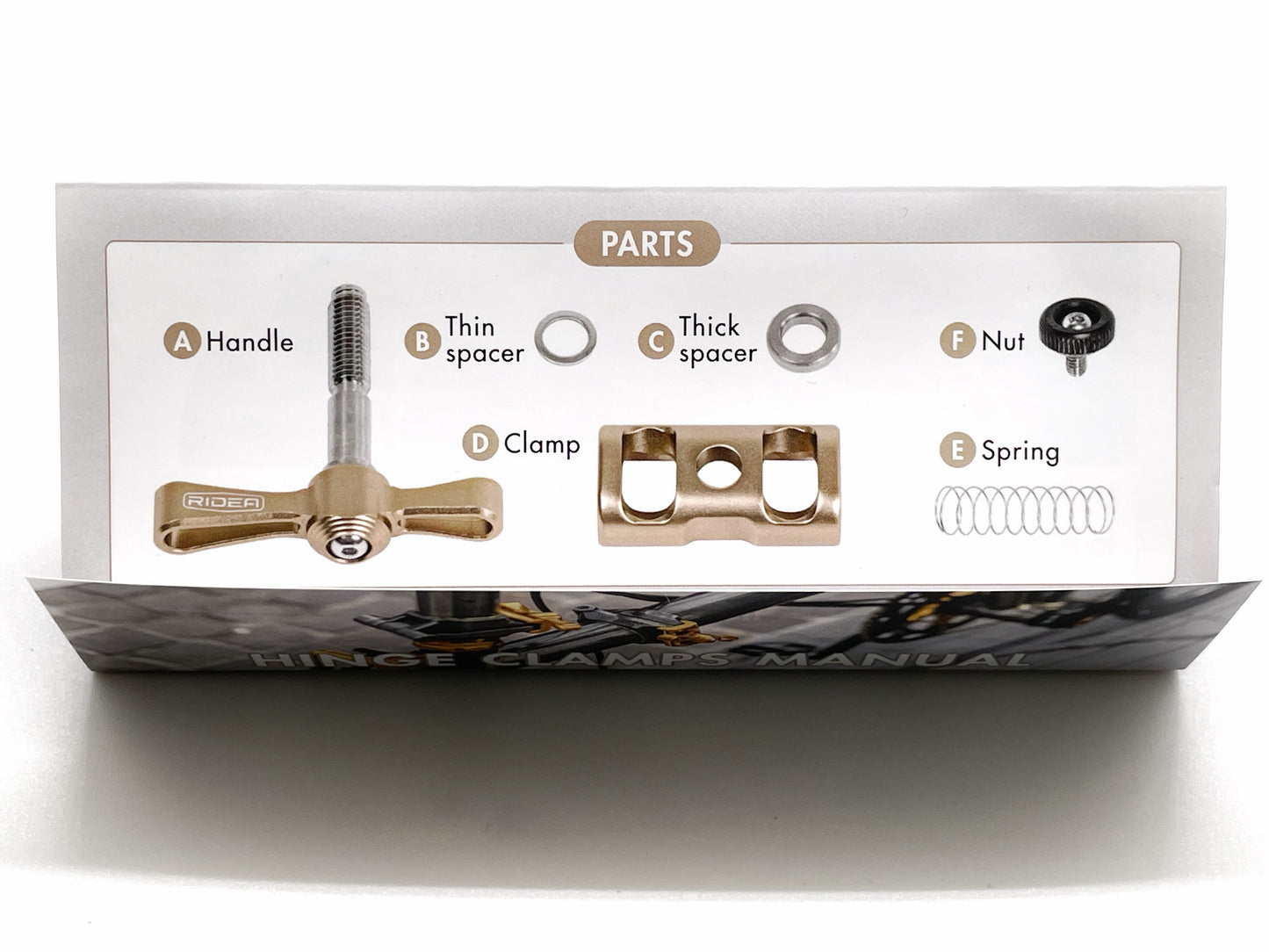 Ridea Titanium Hinge Clamp Assembly