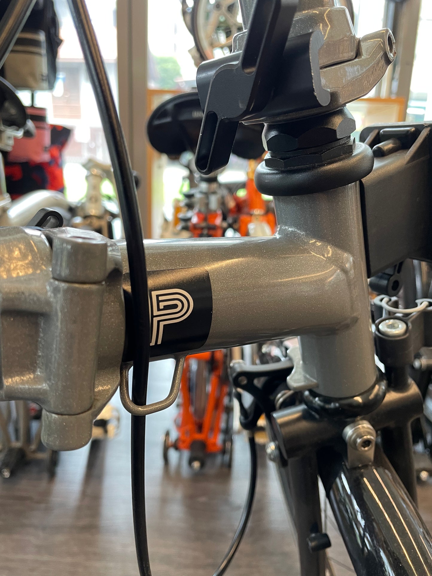 Brompton frame badge protector