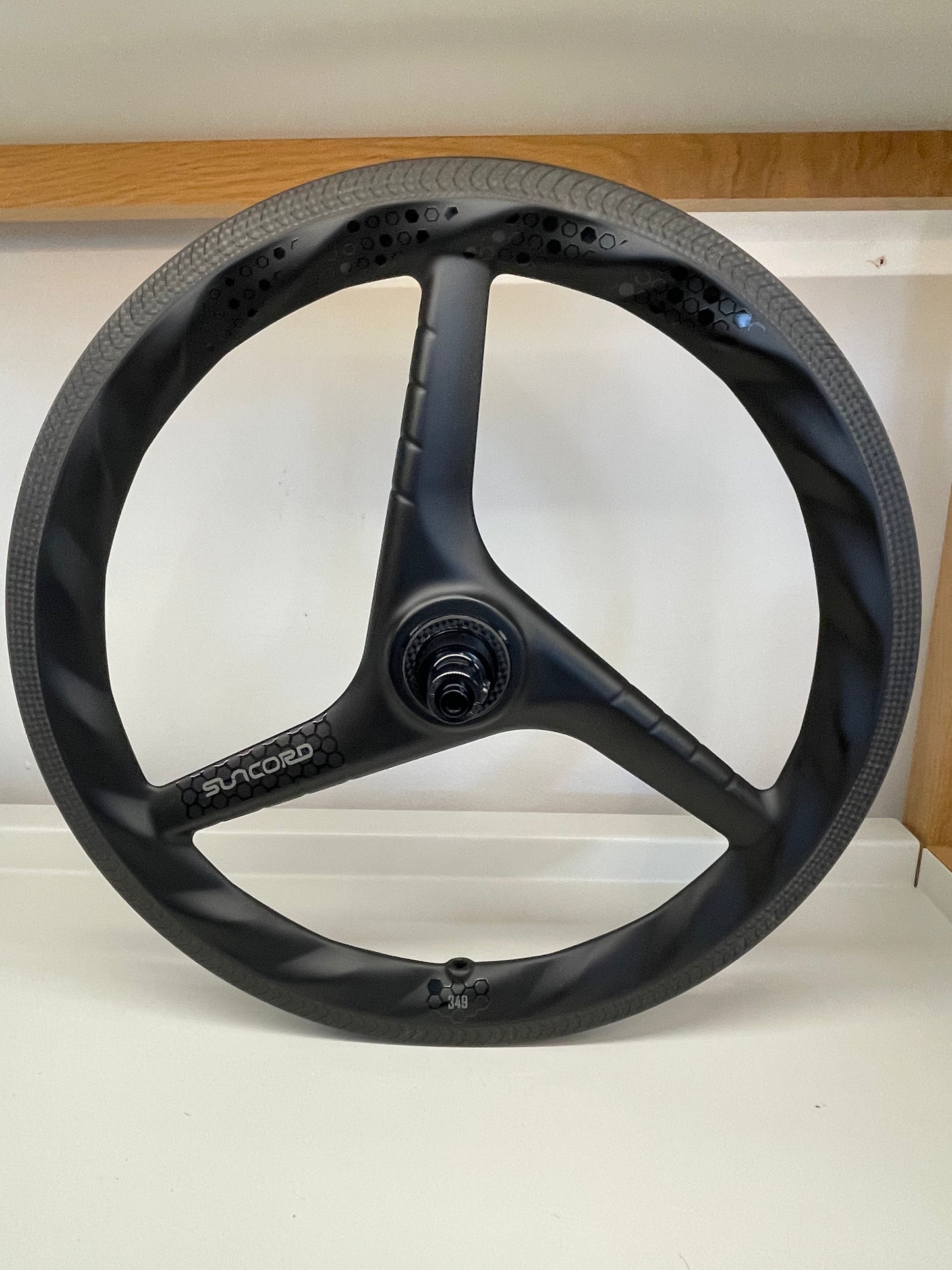 Suncord Trispoke 16" 7 Speed Carbon Wheelset Ratchet System Ceramic bearings for Brompton