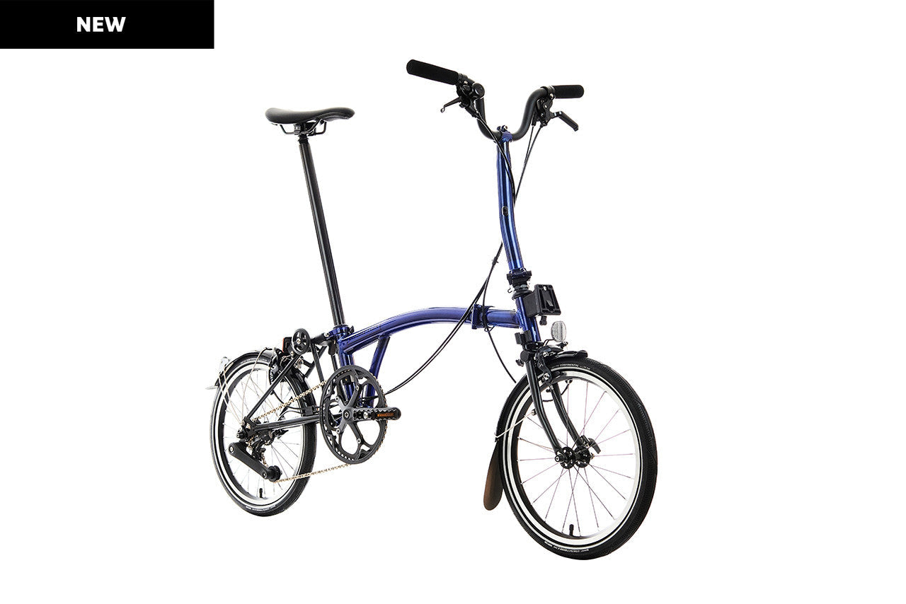 Brompton P Line Urban Bolt Blue Lacquer 12 Speed