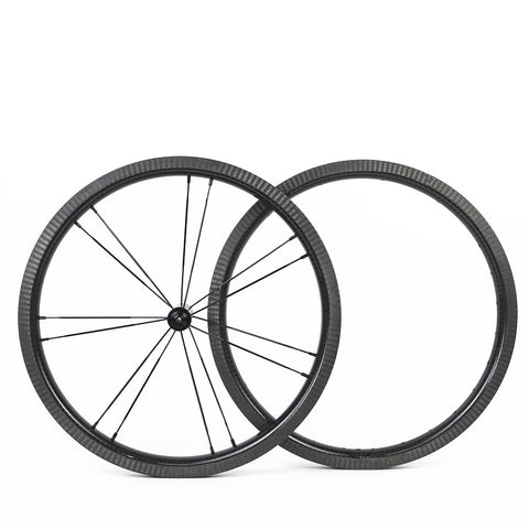 SMC 16"349 PLUME Ultralight Carbon Wheelset (6 SPEED BWR HUB) Ceramic