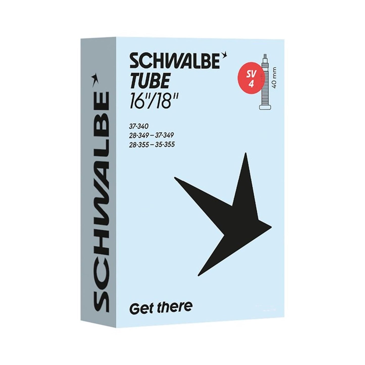 Schwalbe 16” inch Inner tube - presta/racing type valve SV4
