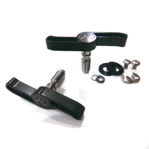 H&H T Line Hinge Lever Black