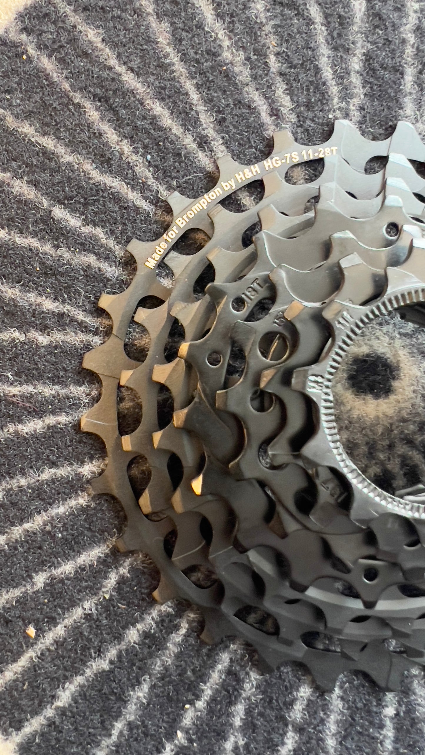 H&H 7 Speed Sprocket Black