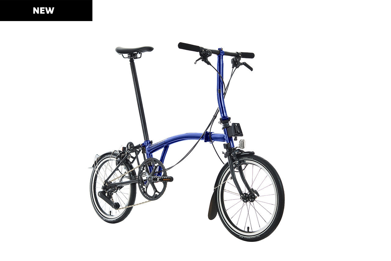 Brompton P Line Urban Bolt Blue Lacquer 12 Speed