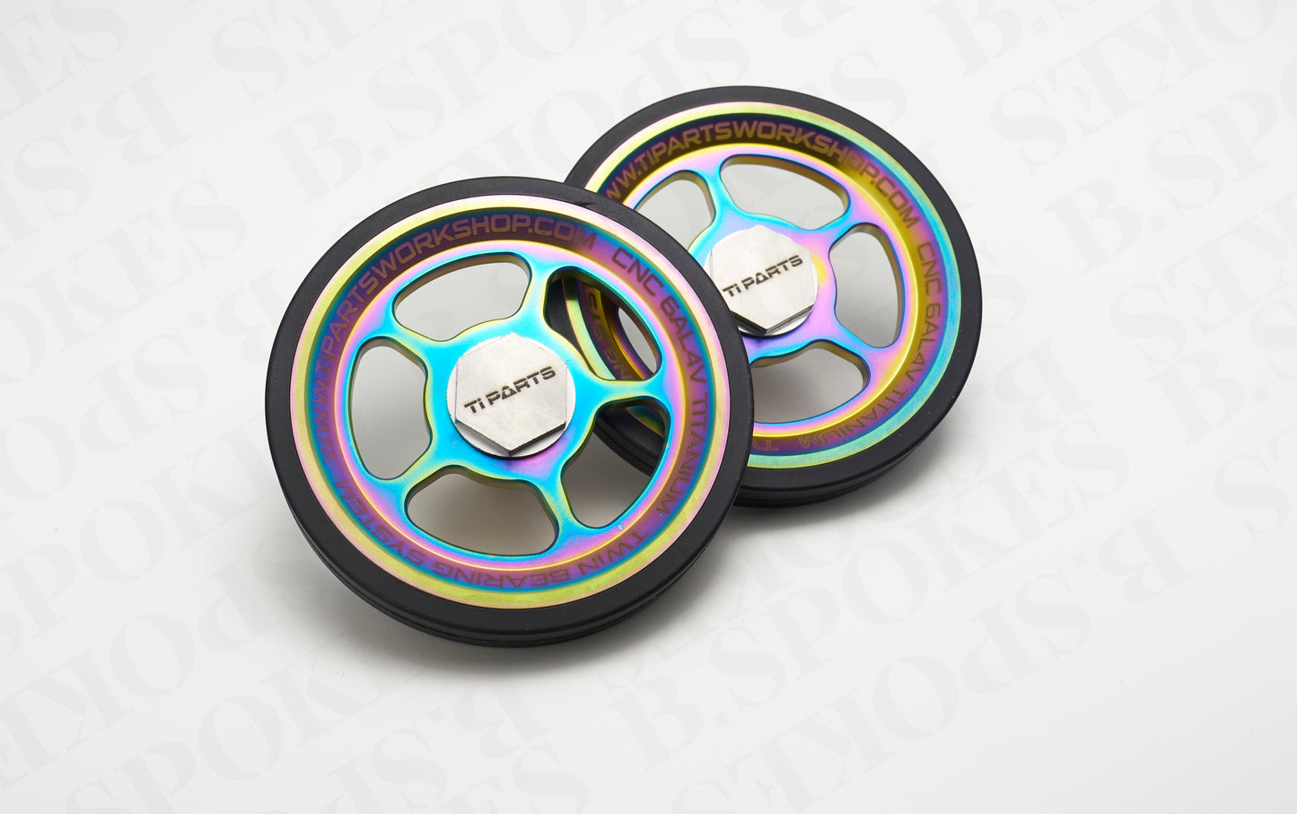 Ti Parts Workshop Titanium Easy Wheels 66mm ( 5 Spokes)