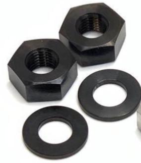 NOV Design Front Axle Titanium Nuts & Washer set (M10)