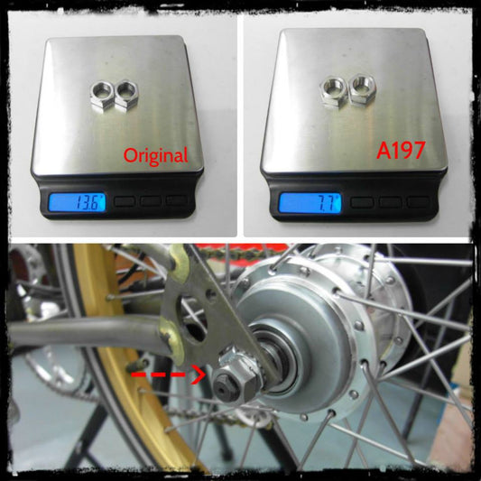 Ti Parts Workshop Titanium Nuts 3/6-spd BWR Rear Hub