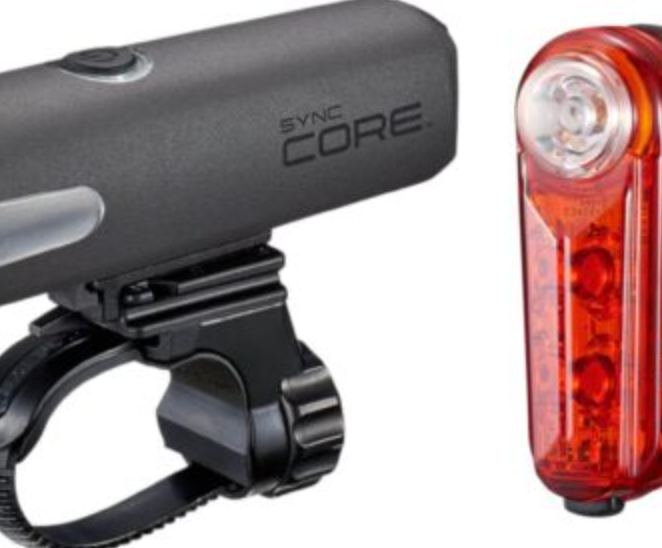 Cateye Sync Set Core & Kinetic Front & Rear Light Set