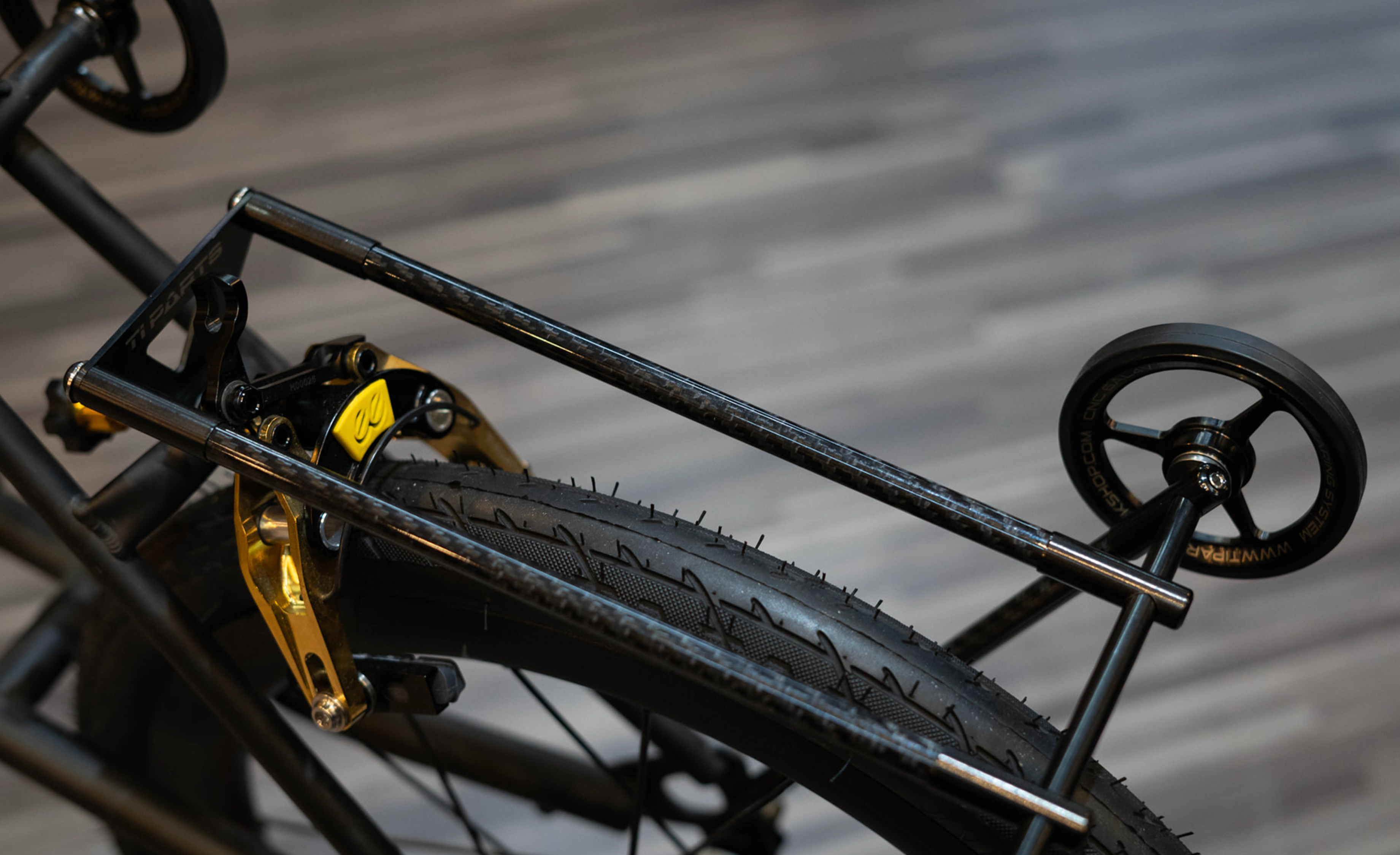 Ti Parts Workshop 3K Carbon Rack Brompton C Line