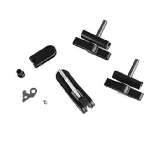 Brompton Aluminium Hinge Clamp & Rear Frame Clip Set