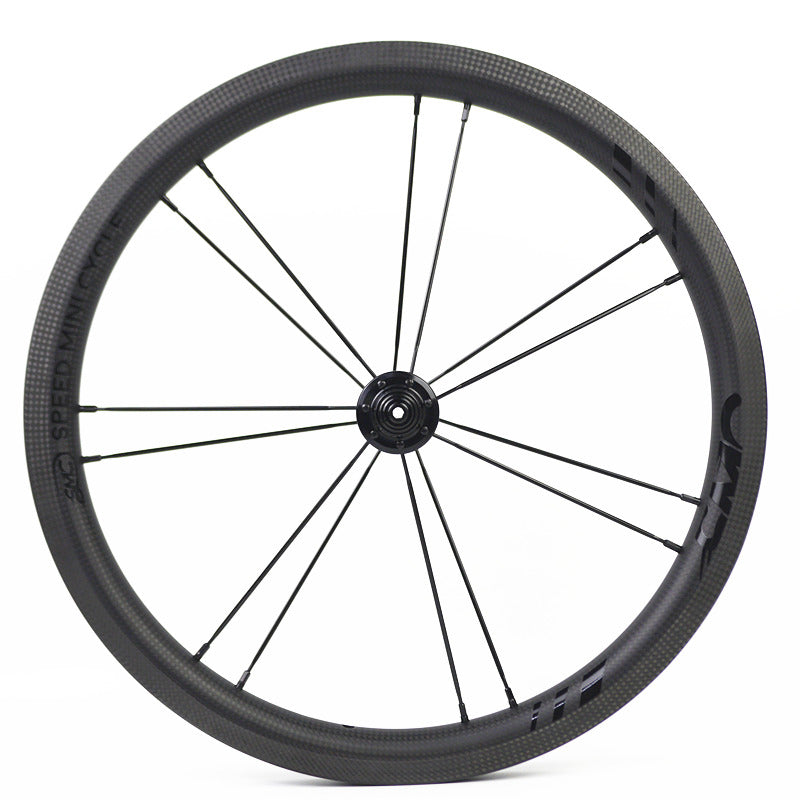 SMC 16" 349 Carbon wheelfor Brompton 3 speed CW-1-25 3K Matte Black ceramic
