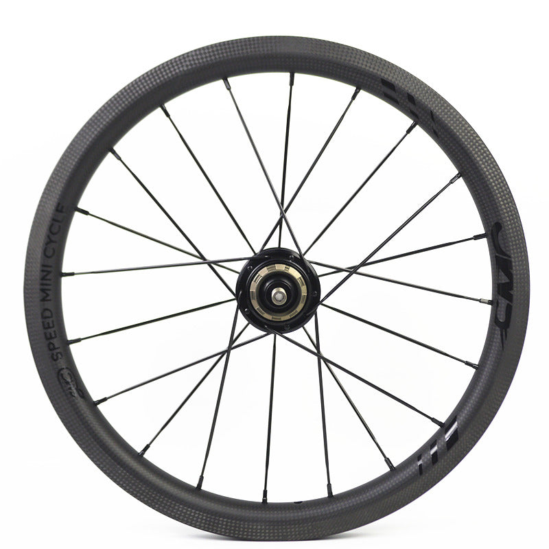 SMC 16" 349 Carbon wheelfor Brompton 3 speed CW-1-25 3K Matte Black ceramic
