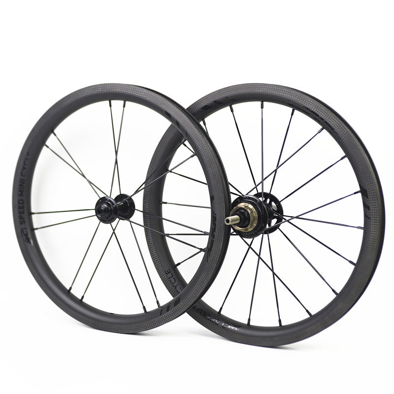 SMC 16" 349 Carbon wheelfor Brompton 3 speed CW-1-25 3K Matte Black ceramic