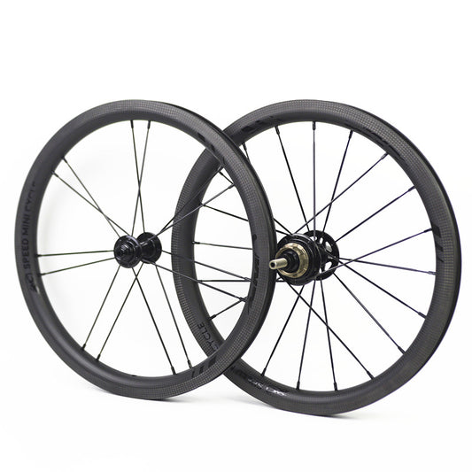SMC 16" 349 Carbon wheelfor Brompton 3 speed CW-1-25 3K Matte Black ceramic