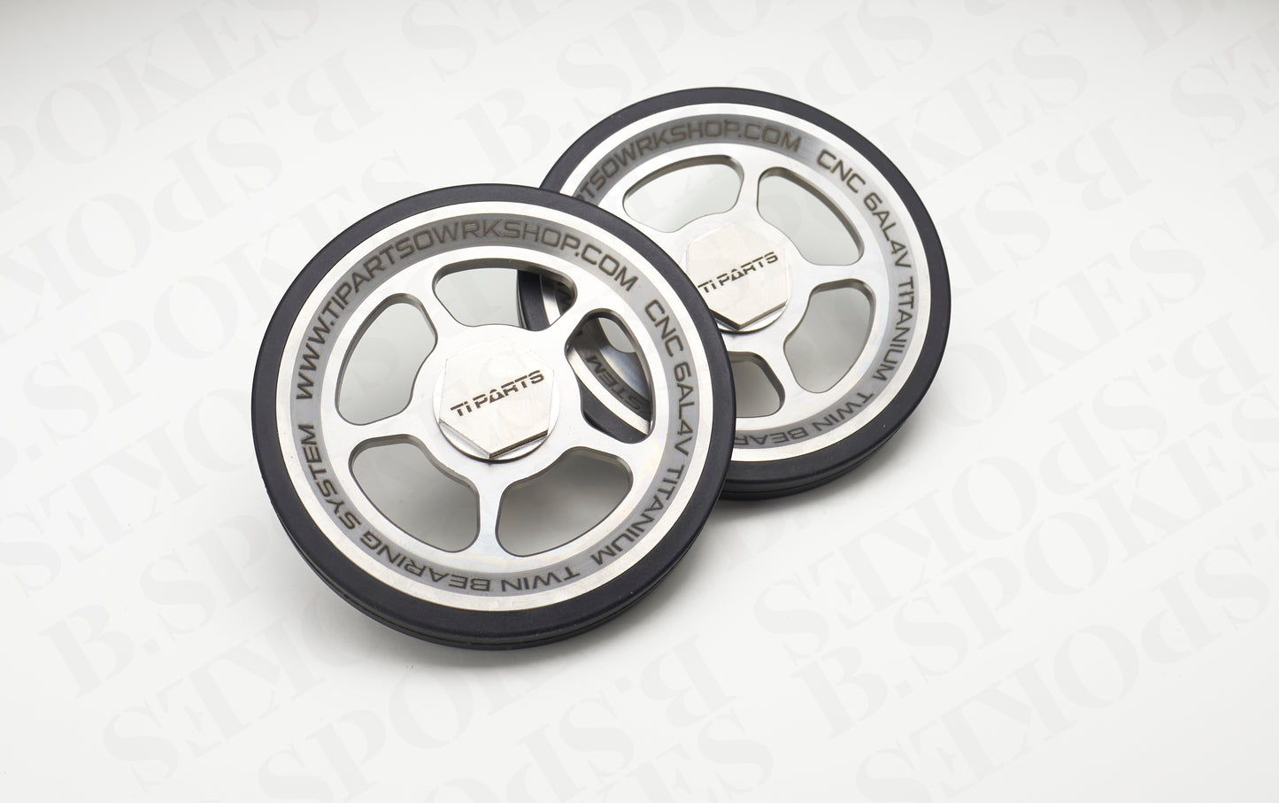 Ti Parts Workshop Titanium Easy Wheels 66mm ( 5 Spokes)