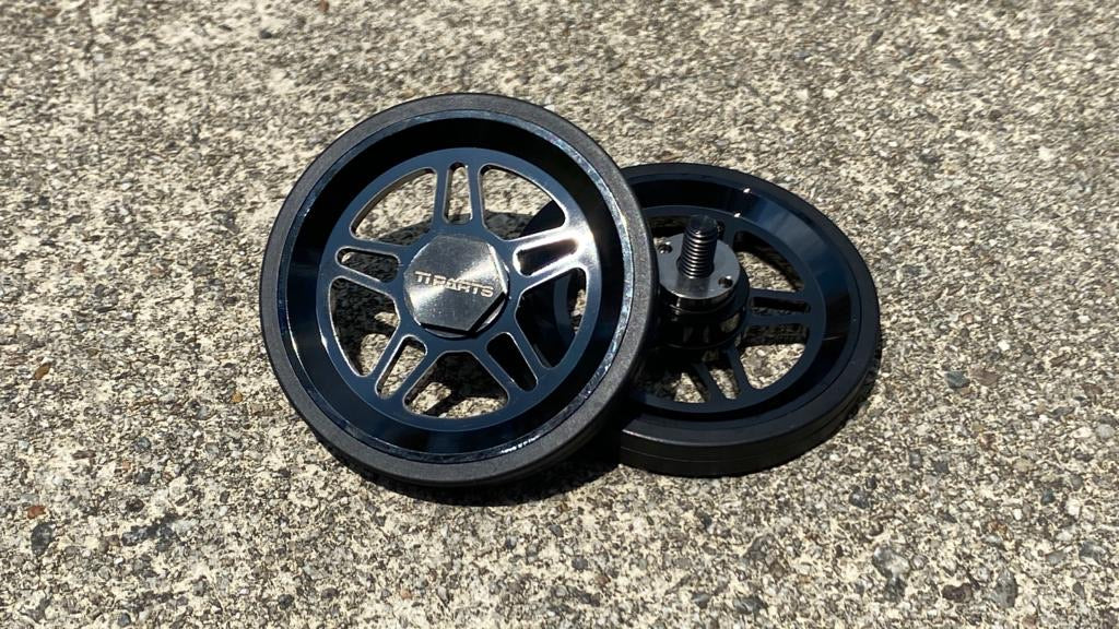 Ti Parts Workshop Chrome Painted 66mm Aluminium Ezy wheel (5 Spokes)