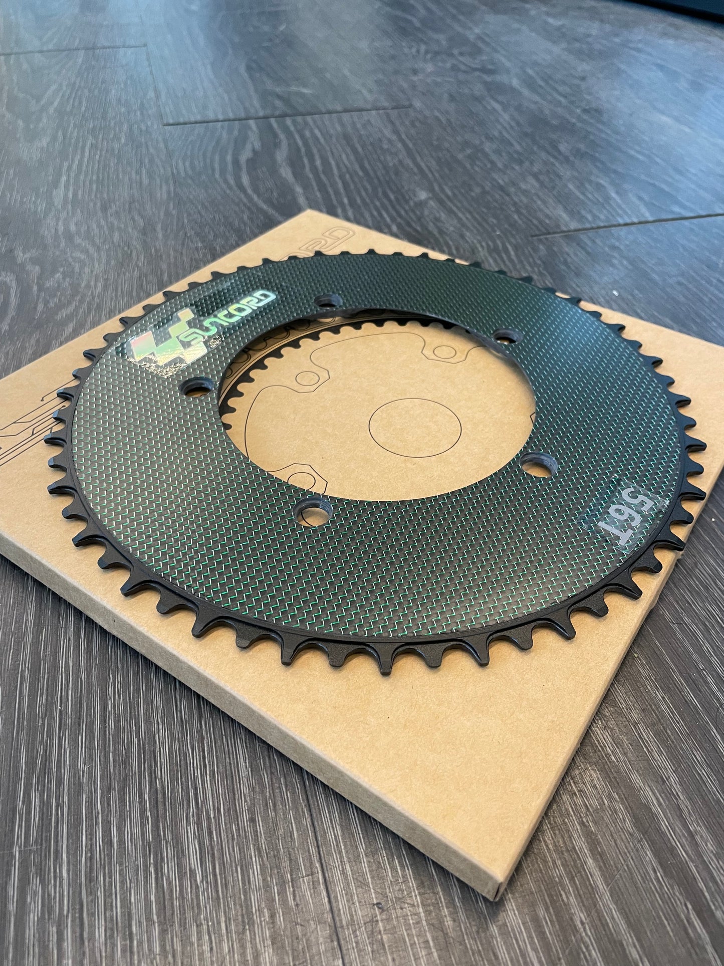 Suncord Carbon Alloy Narrow-Wide Chainring 130BCD 54T / 56T