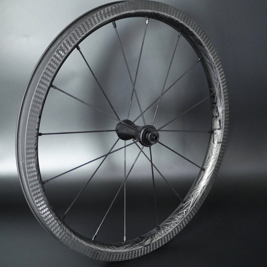 SMC 16"349 PLUME Ultralight Carbon Wheelset (3/4 SPEED) Ceramic Crystal Coated Series