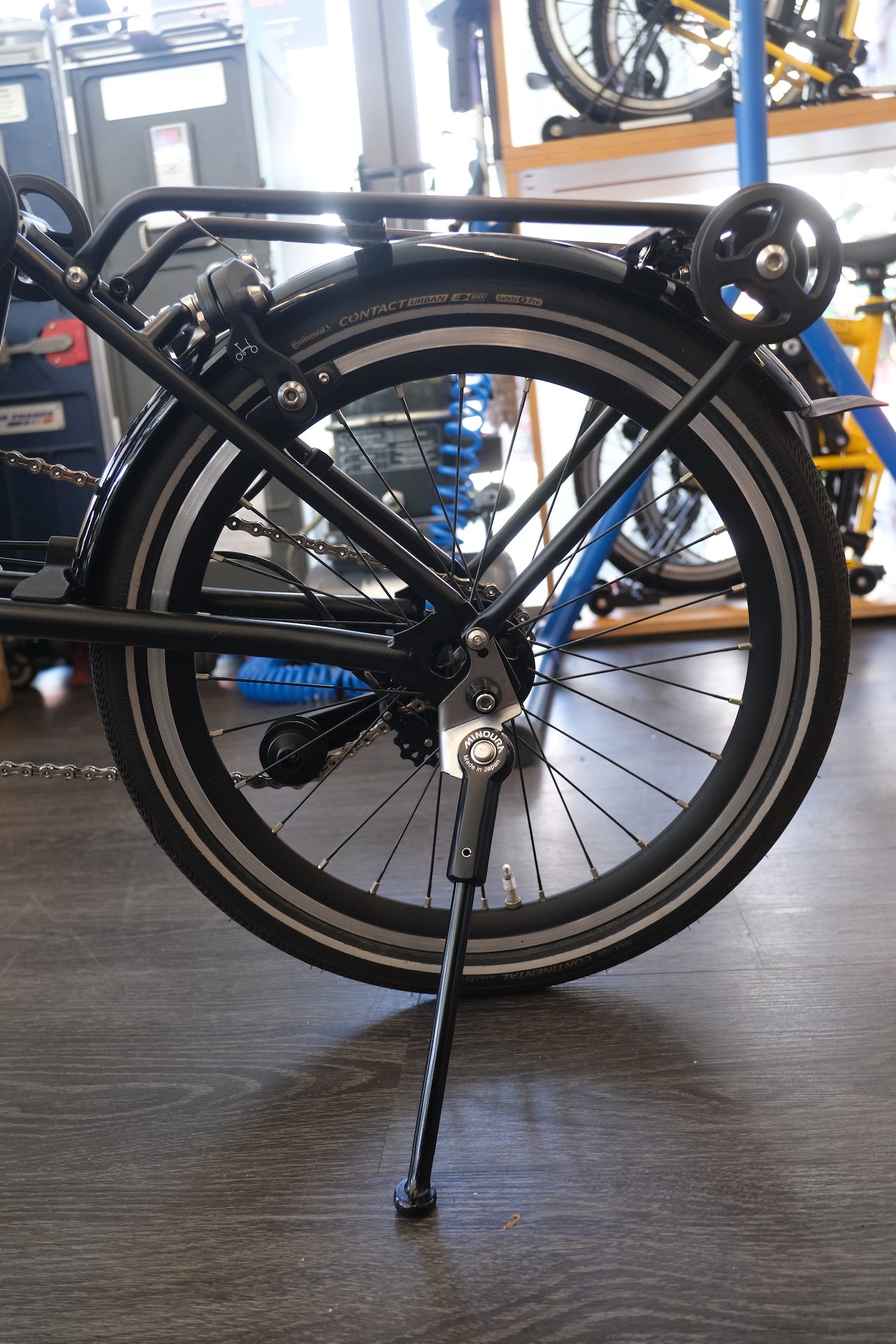 Front wheel kickstand hot sale