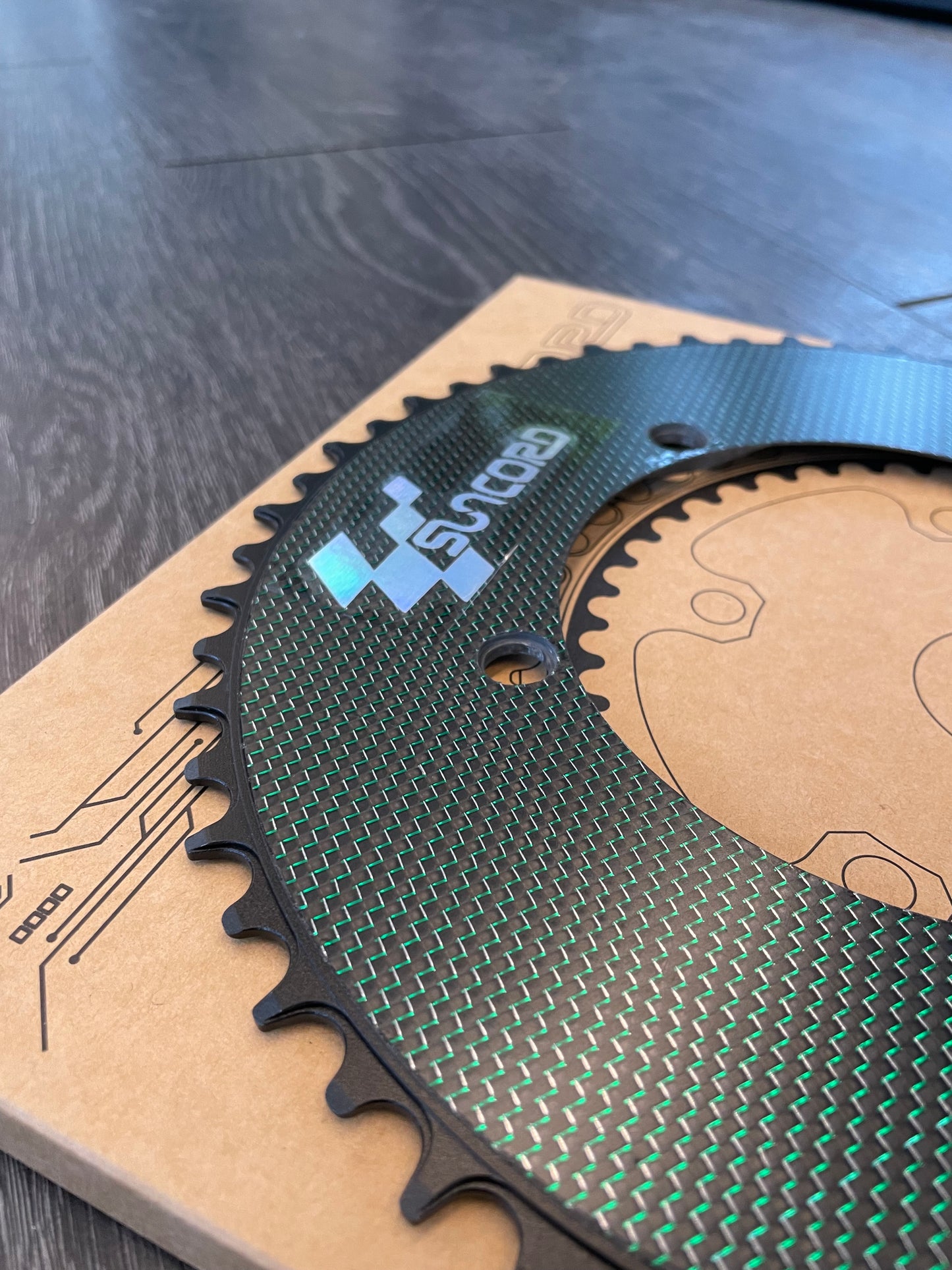 Suncord Carbon Alloy Narrow-Wide Chainring 130BCD 54T / 56T