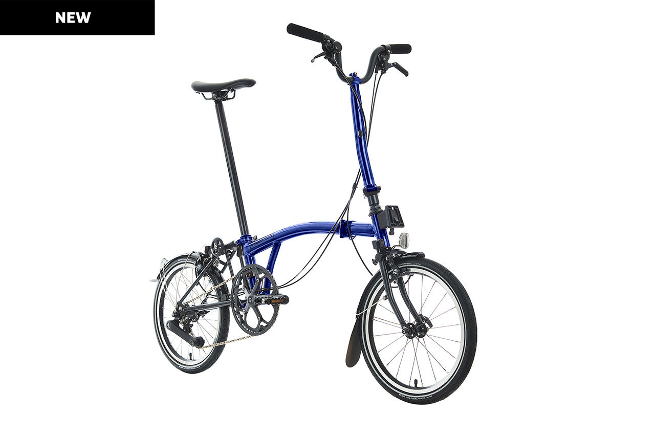 Brompton P Line Urban Bolt Blue Lacquer 12 Speed