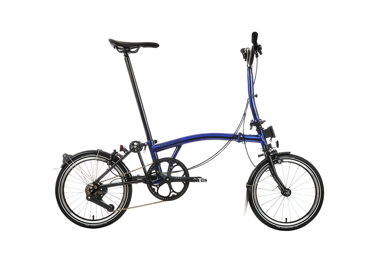 Brompton P Line Urban Bolt Blue Lacquer 12 Speed