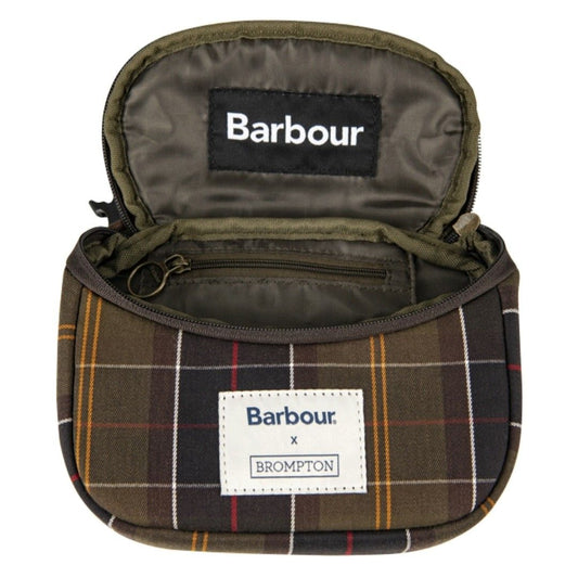 Barbour X Brompton Zip Pouch Tartan