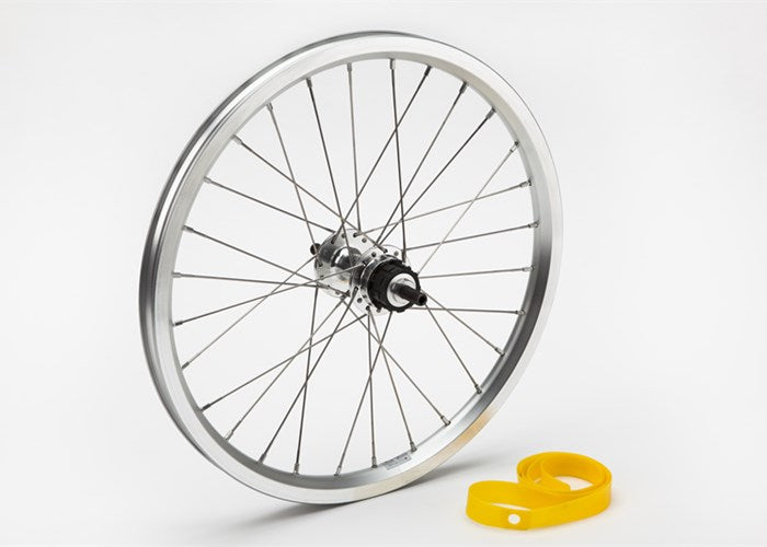 Rear wheel incl fittings for 1 / 2-spd (Silver)