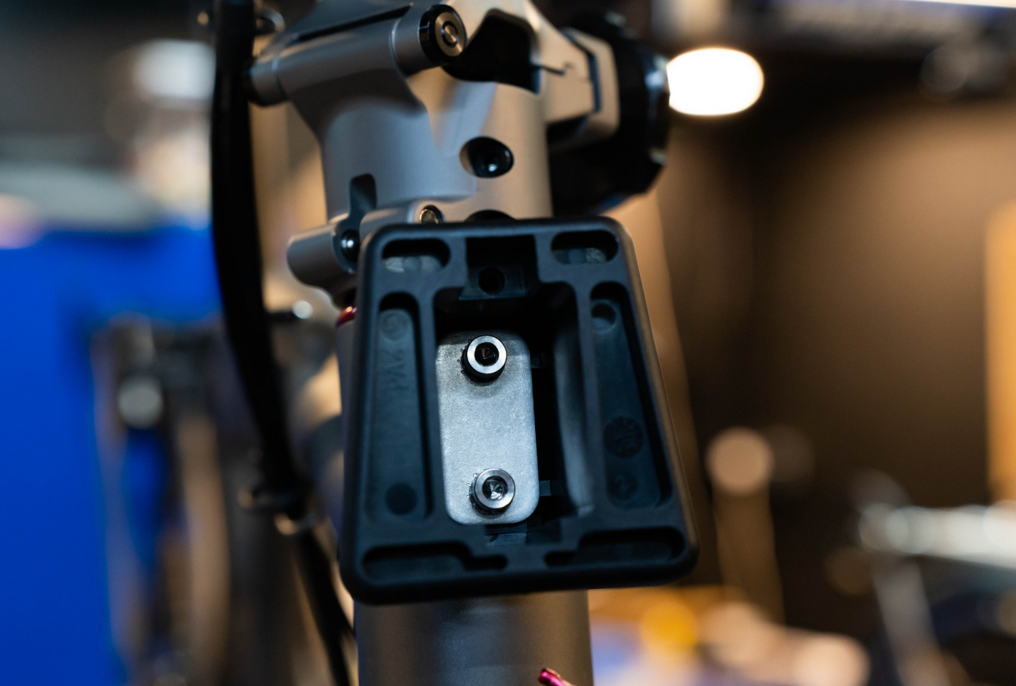 Ti Parts Workshop Brompton T Line Front Carrier Block Titanium Bolts (Raw Titanium)