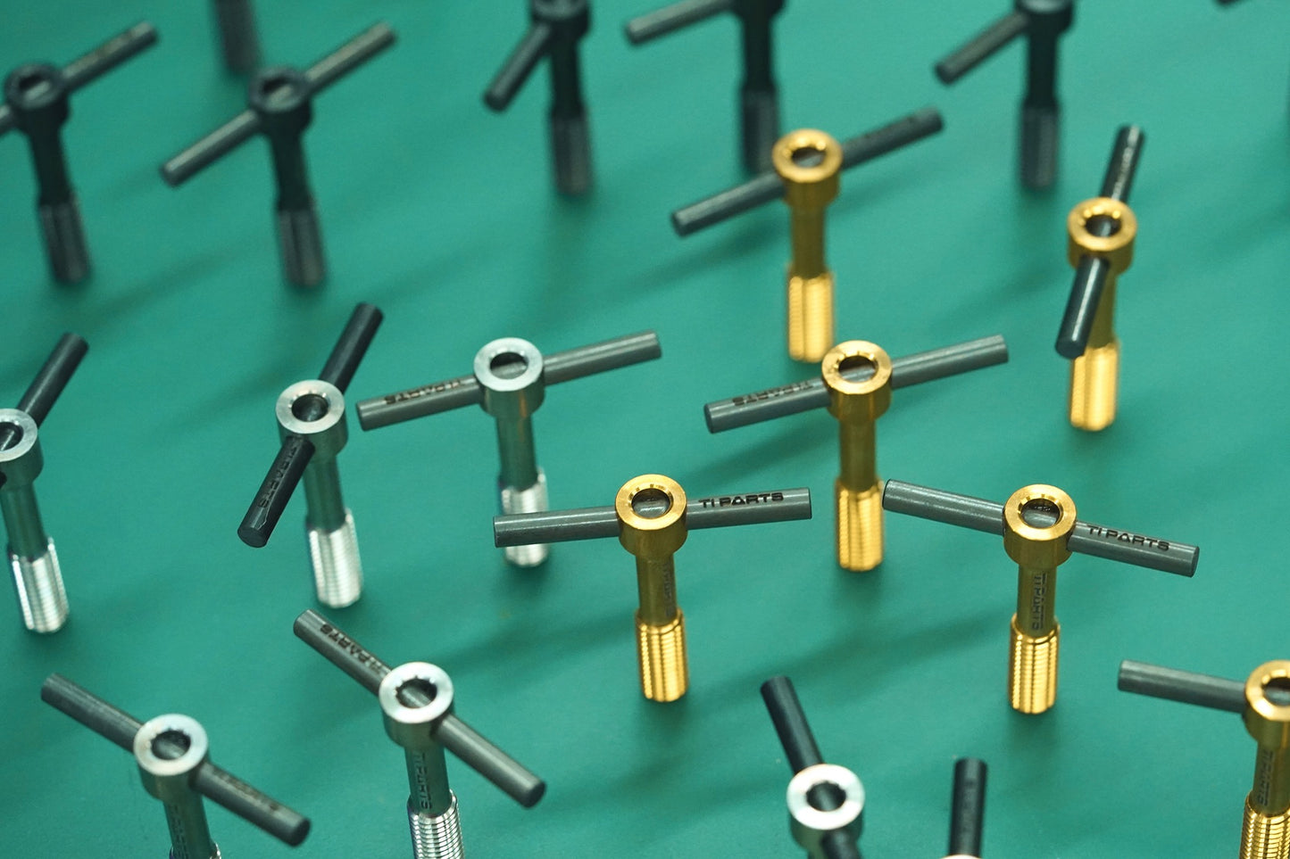Tipartsworkshop Titanium Bolts With Carbon Lever & Washer Hinge Clamp Set (Balance)