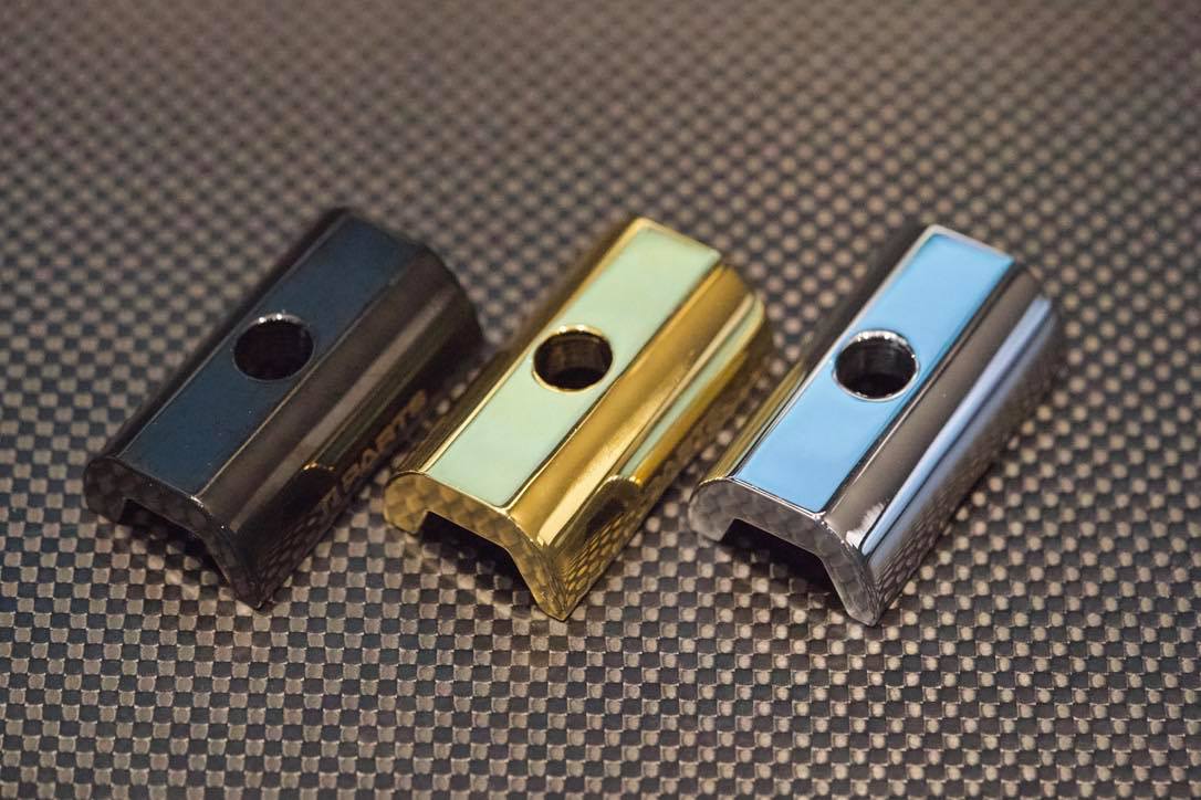 Tipartsworkshop Chrome Plated Aluminium hinge clamp plate