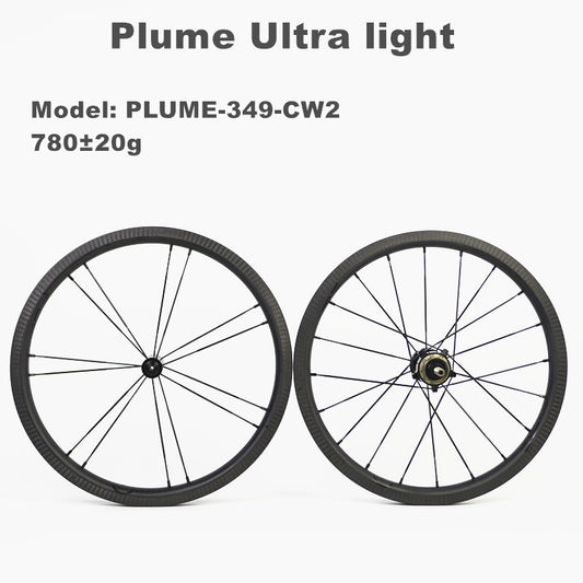 SMC 16"349 PLUME Ultralight Carbon Wheelset (3/4 SPEED) Ceramic